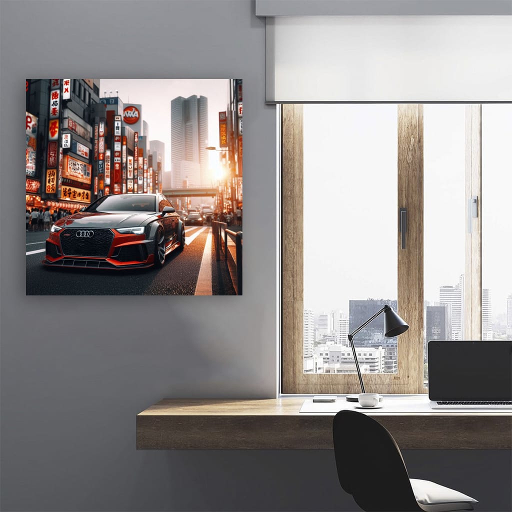 Audi Rs4 Tokyo Japan Wall Art