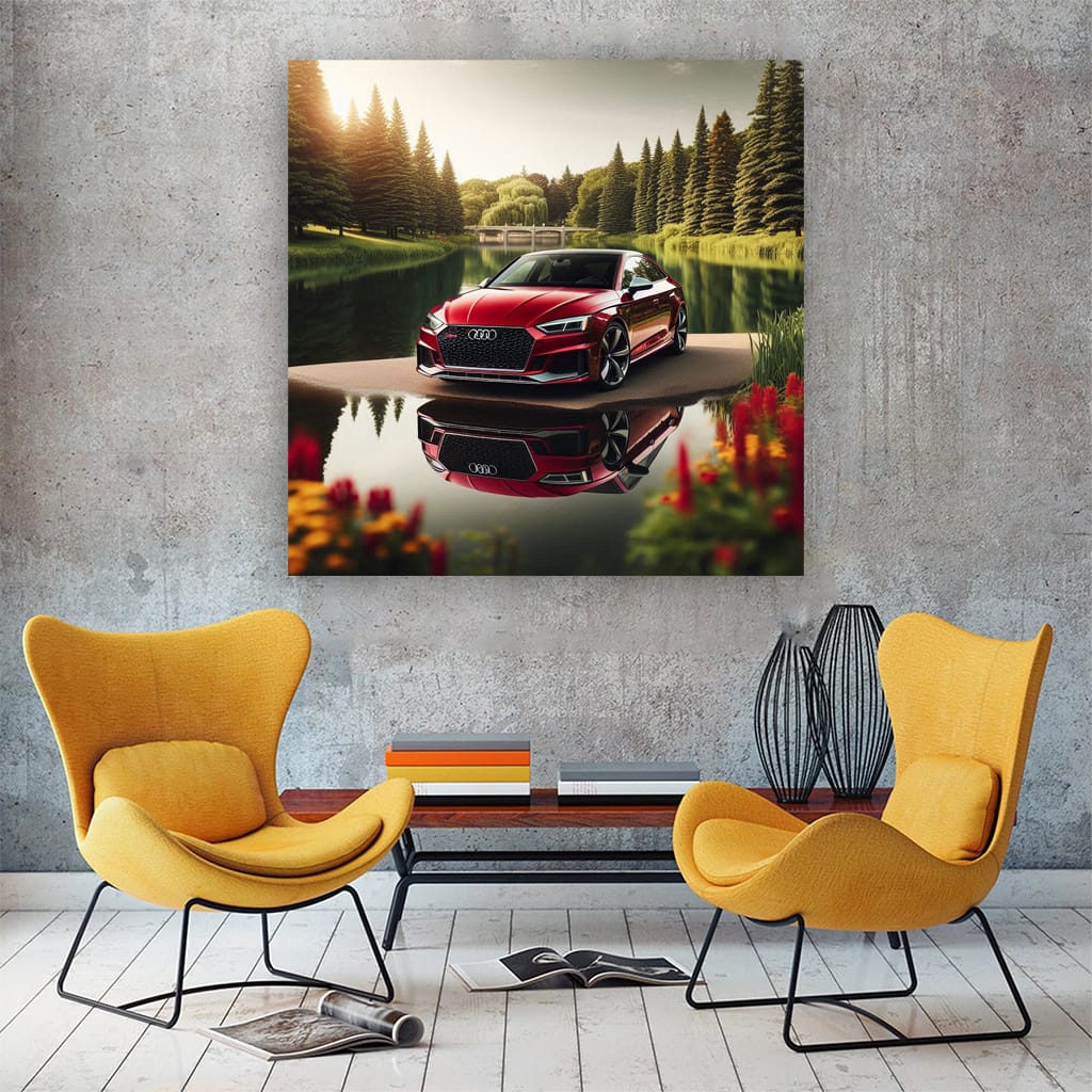 Audi Rs5 Lake Wall Art