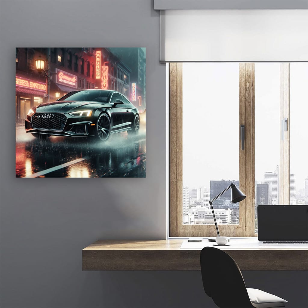 Audi Rs5 Rainy Weath Wall Art