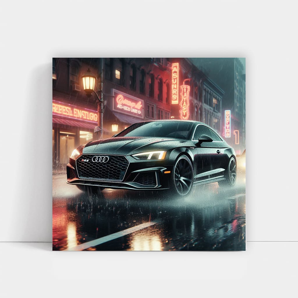 Audi RS5 in Rainy Weather - Power Meets Elegance