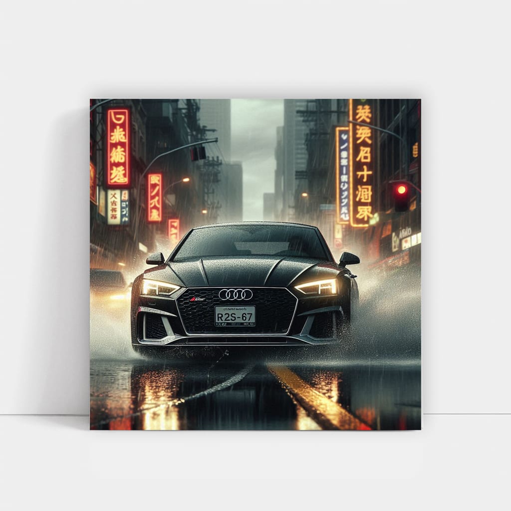 Audi Rs5 Rainy Weather Wall Art