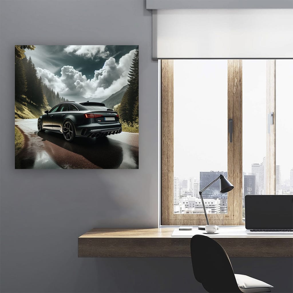 Audi Rs6 Cloudy Weath Wall Art