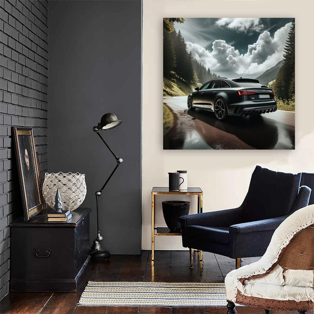 Audi Rs6 Cloudy Weath Wall Art