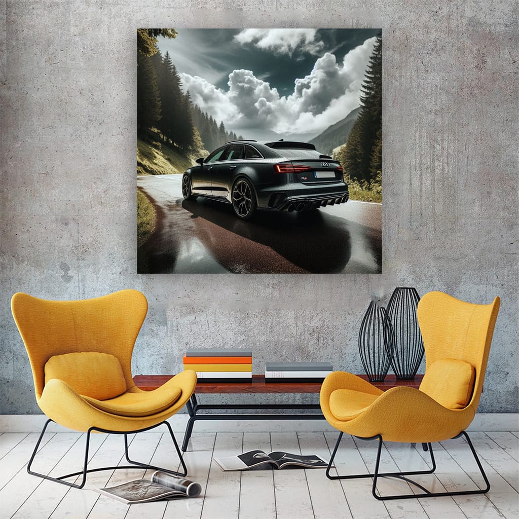 Audi Rs6 Cloudy Weath Wall Art