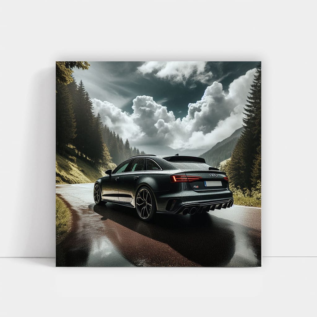 Audi Rs6 Cloudy Weath Wall Art