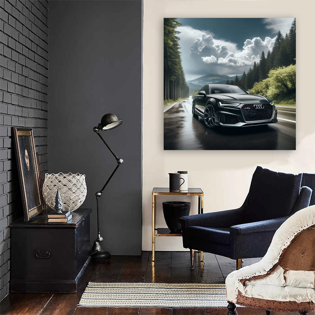 Audi Rs6 Cloudy Weather Wall Art