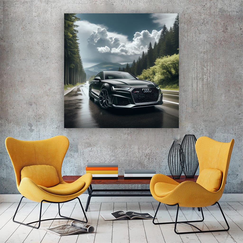 Audi Rs6 Cloudy Weather Wall Art