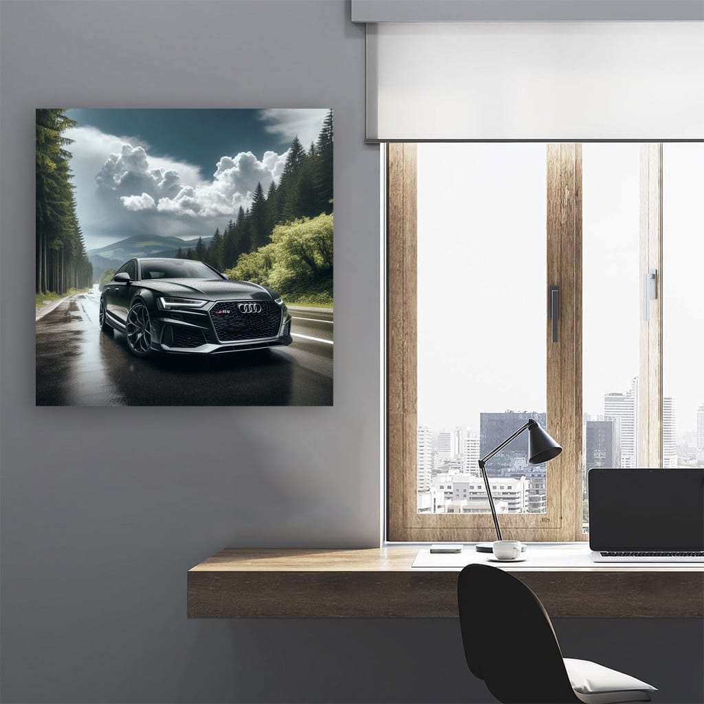 Audi Rs6 Cloudy Weather Wall Art