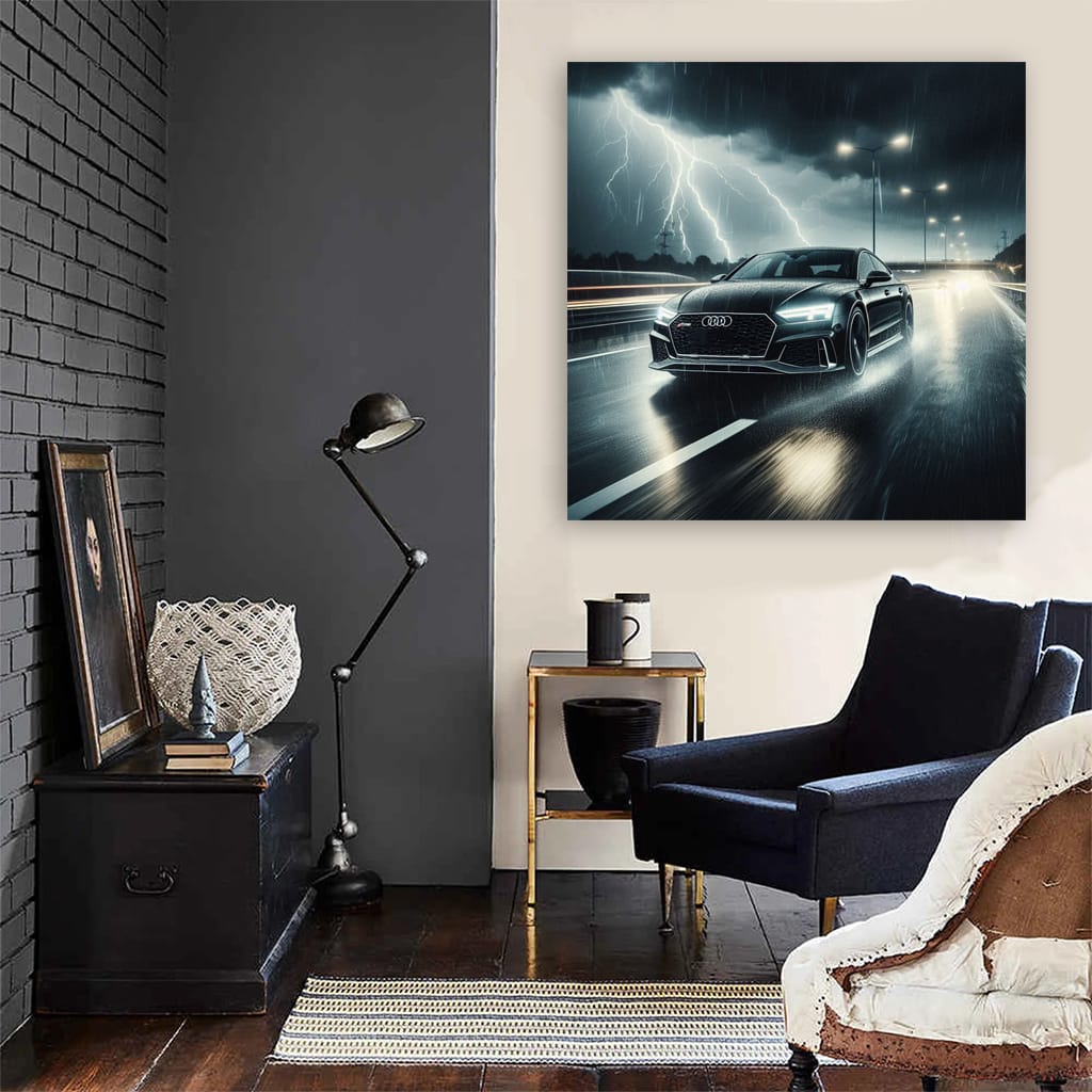 Audi Rs7 Thunderstorm Wall Art