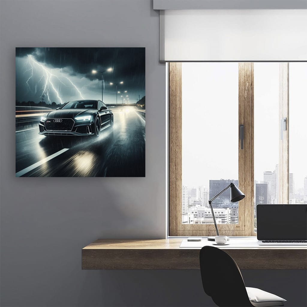 Audi Rs7 Thunderstorm Wall Art