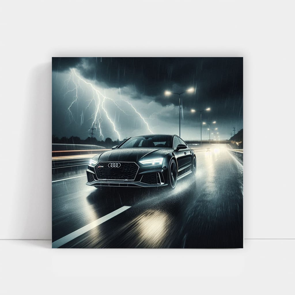 Audi Rs7 Thunderstorm Wall Art