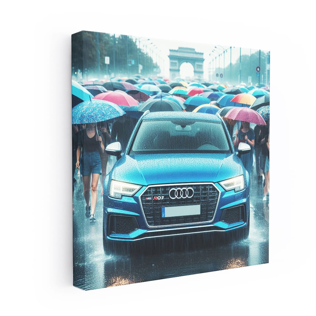 Audi Rsq3 Rainy Weath Wall Art