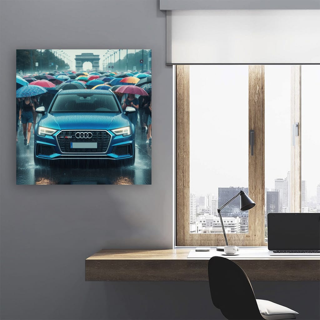 Audi Rsq3 Rainy Weath Wall Art