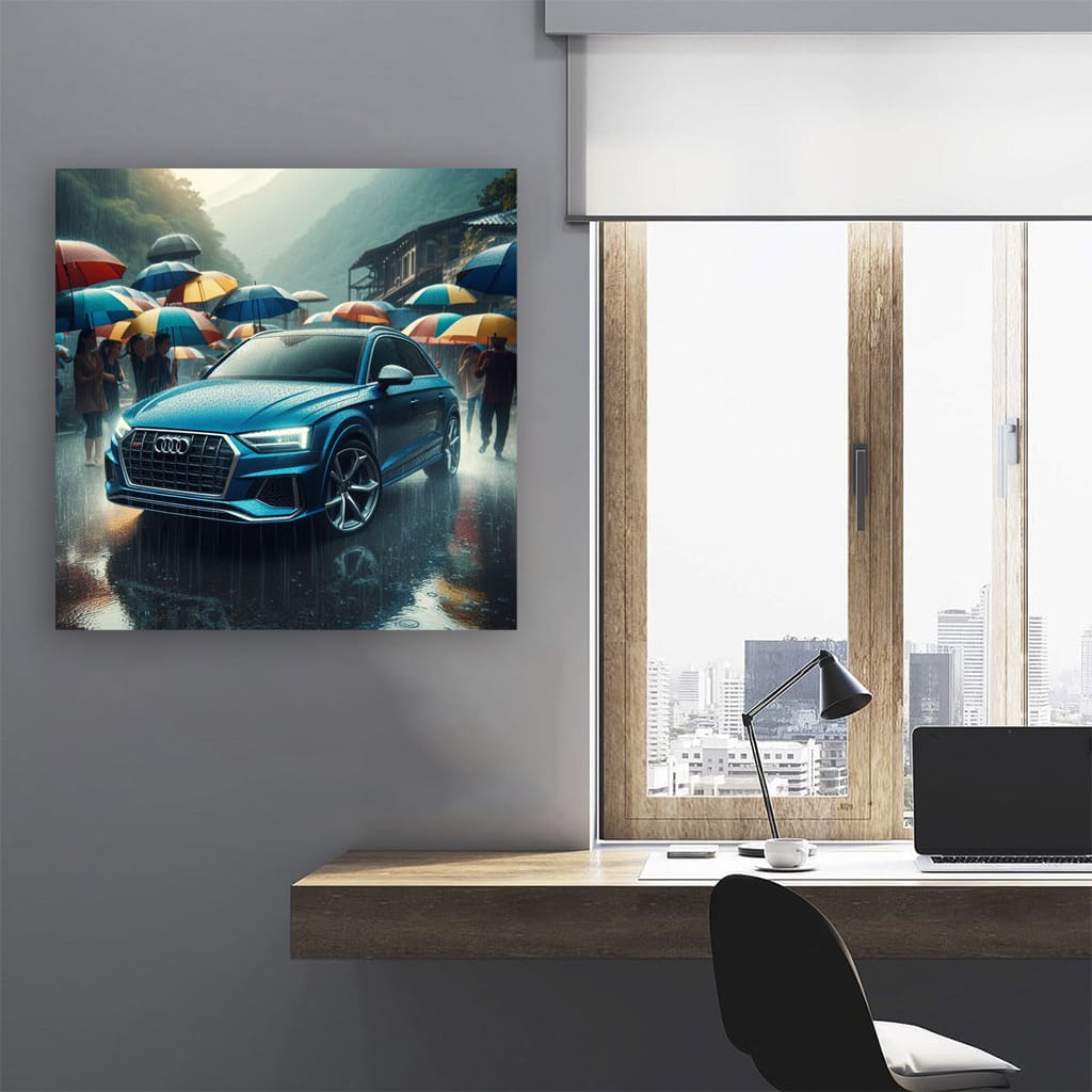 Audi Rsq3 Rainy Weather Wall Art