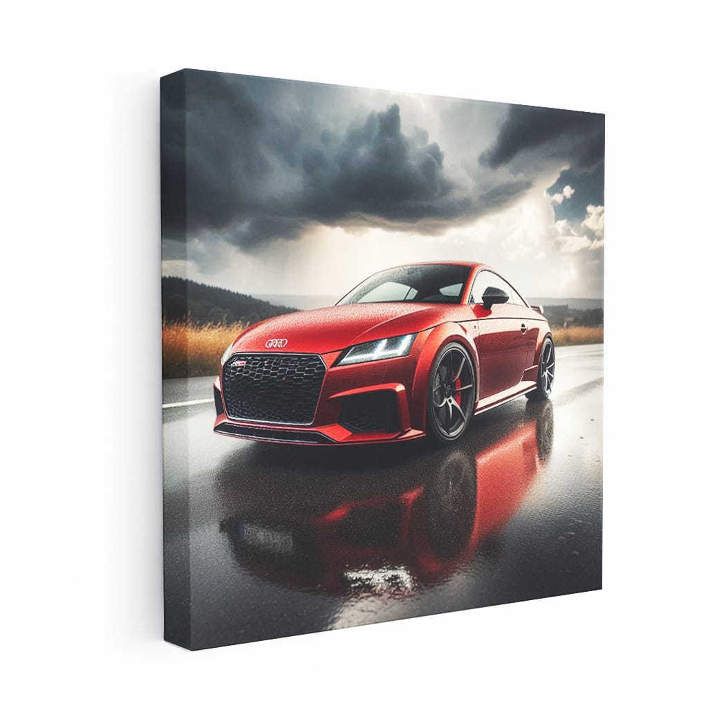 Audi Tt Rs Cloudy Weath Wall Art