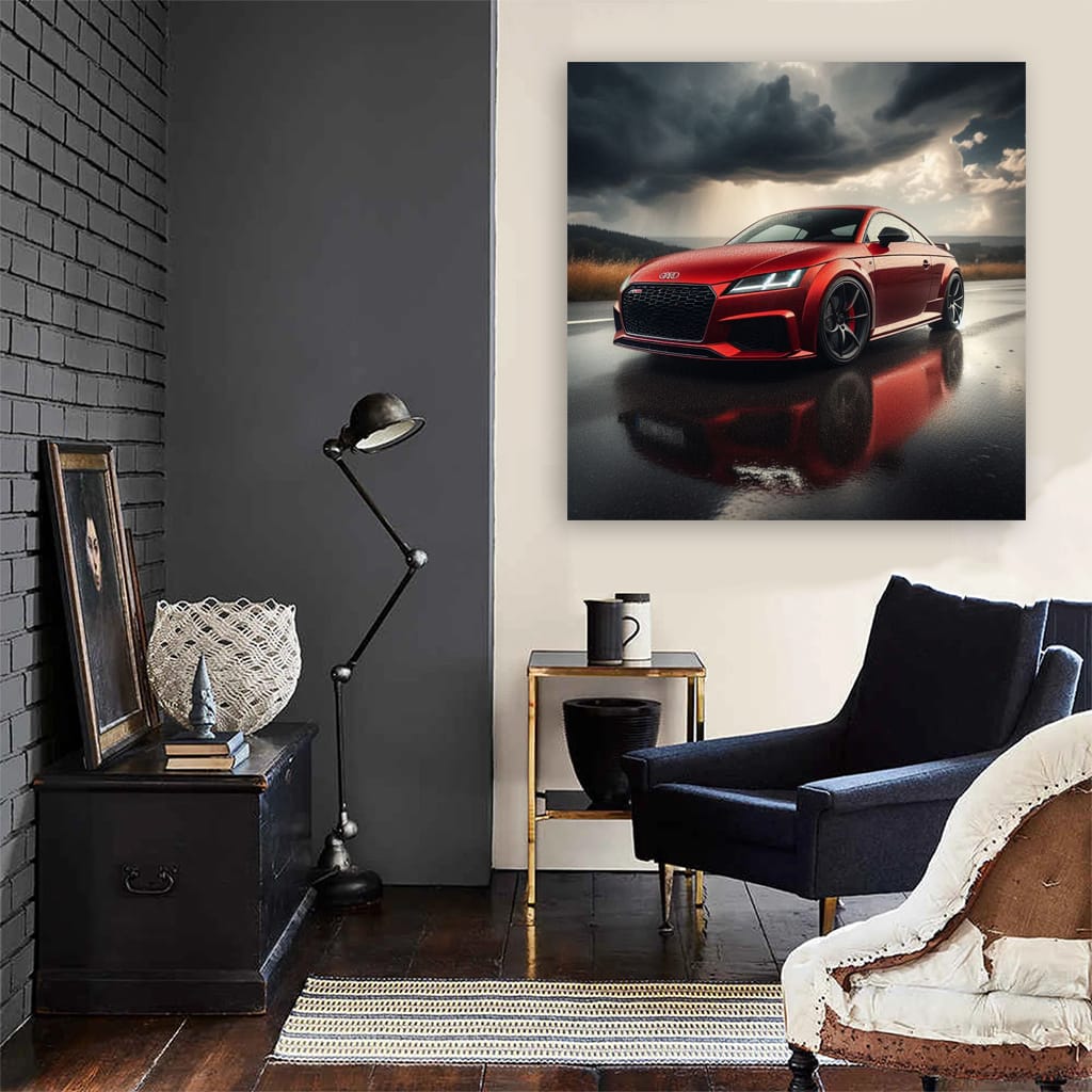 Audi Tt Rs Cloudy Weath Wall Art