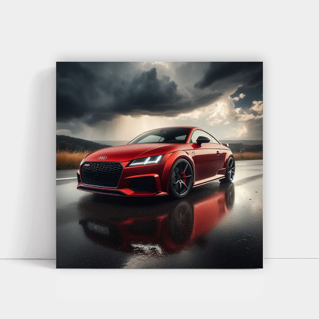 Audi Tt Rs Cloudy Weath Wall Art