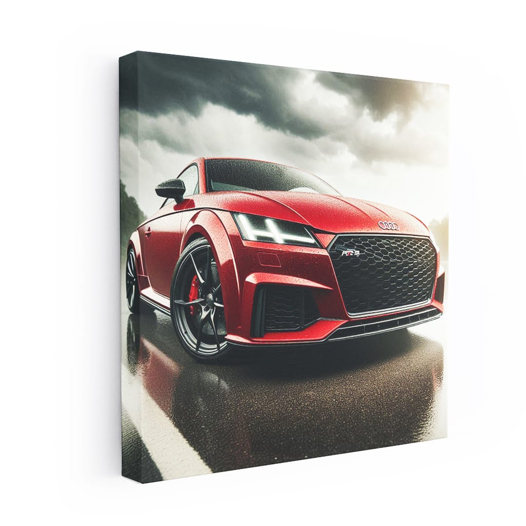 Audi Tt Rs Cloudy Weather Wall Art