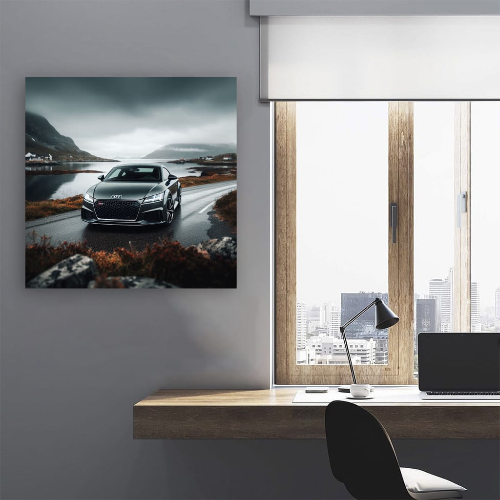 Audi Tt Rs Overcast Weath Wall Art