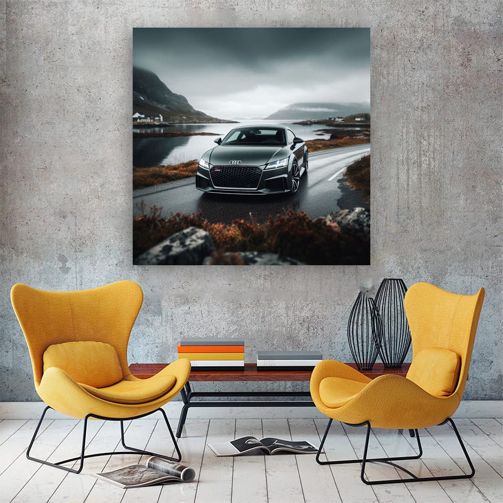 Audi Tt Rs Overcast Weath Wall Art