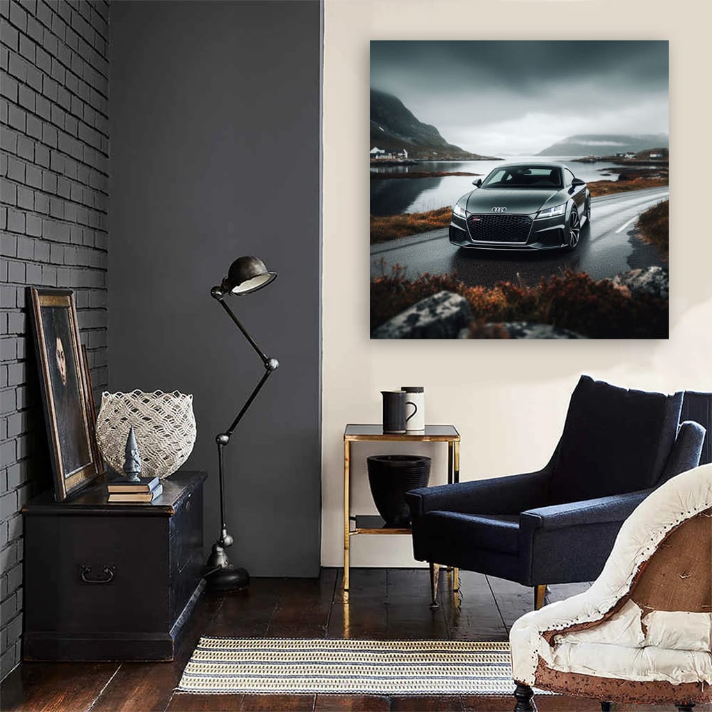 Audi Tt Rs Overcast Weath Wall Art