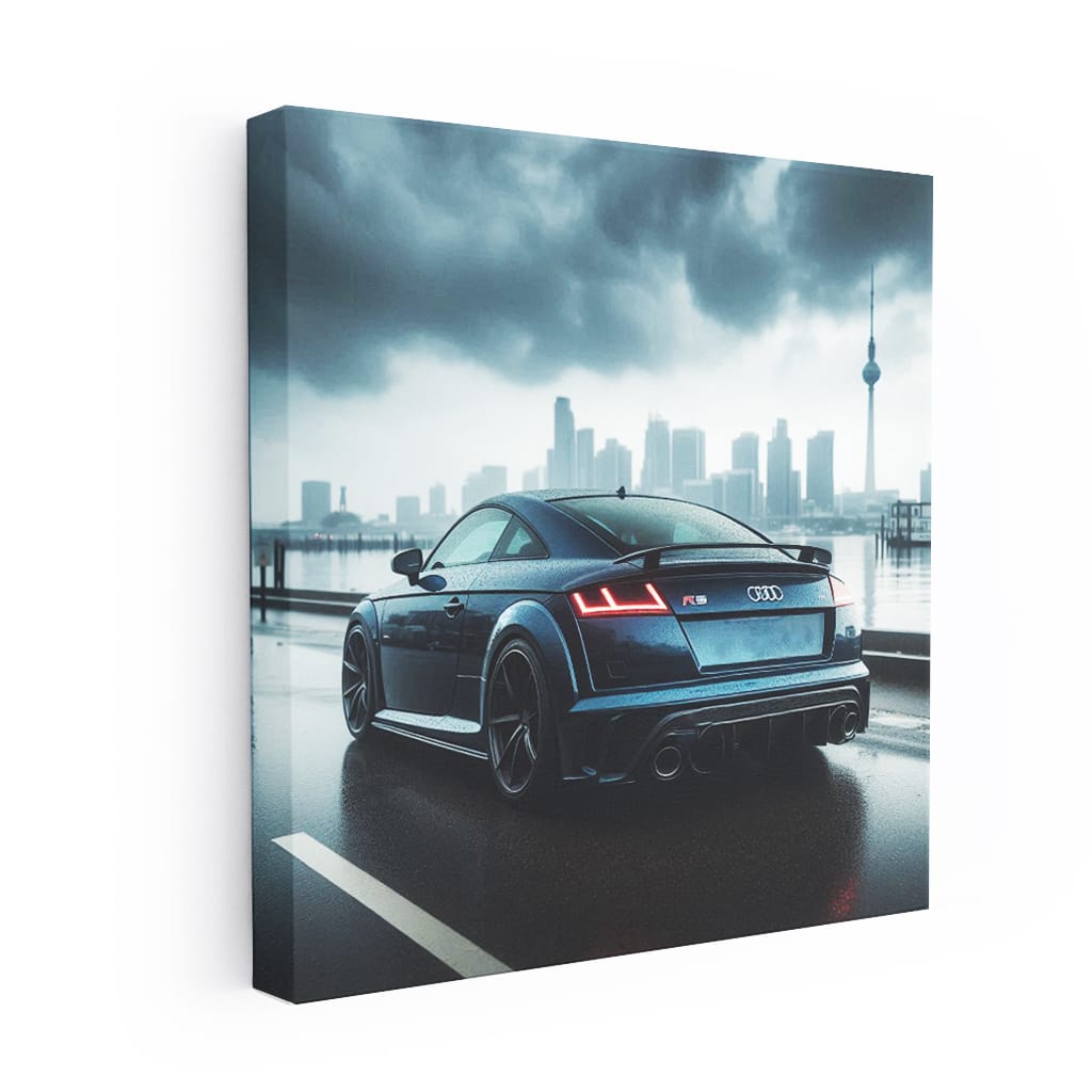 Audi Tt Rs Overcast Weather Wall Art