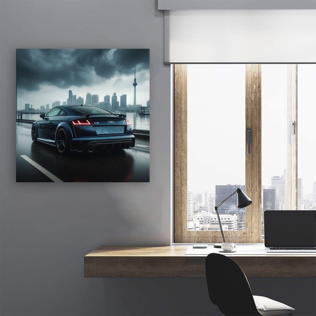 Audi Tt Rs Overcast Weather Wall Art