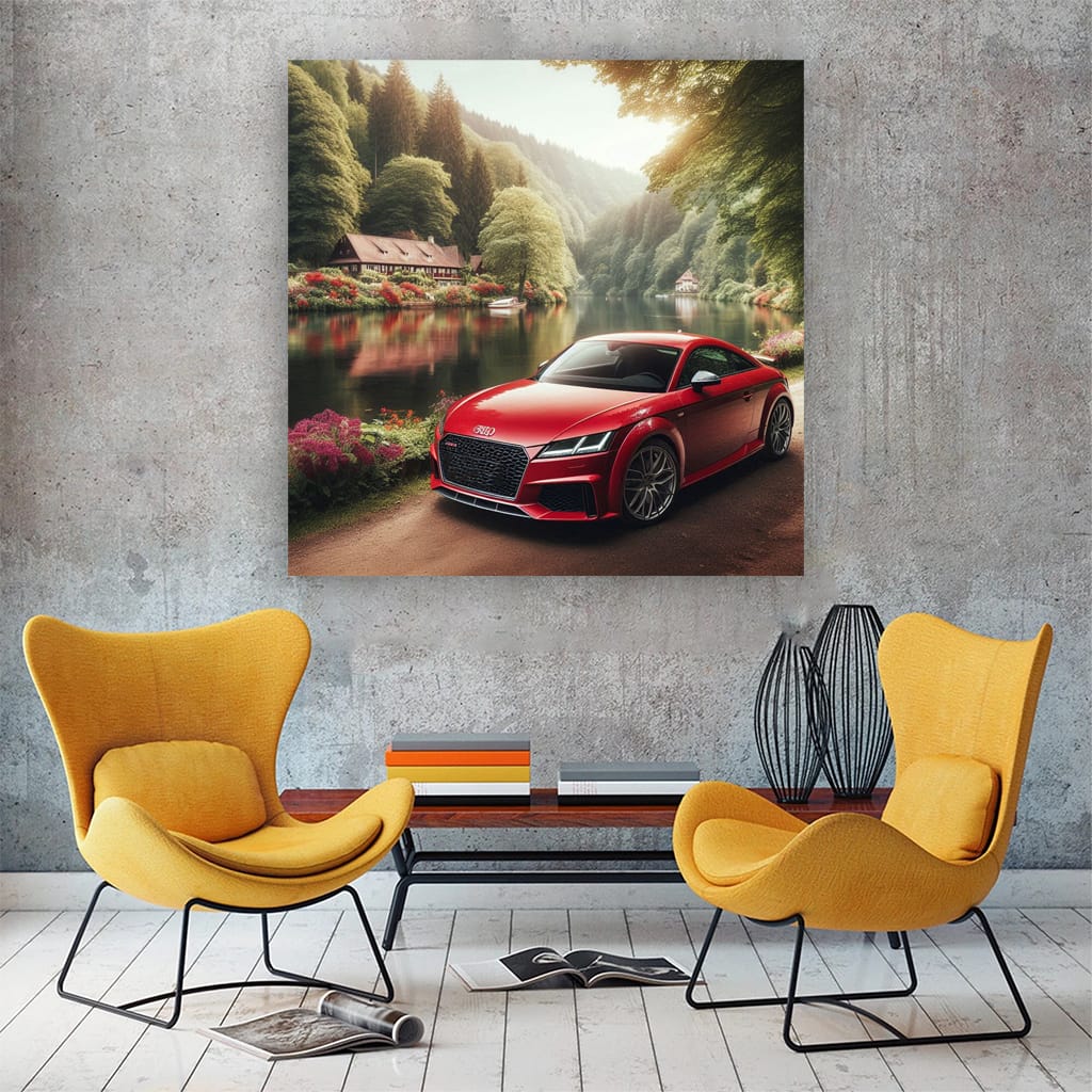 Audi Tt Rs River Wall Art