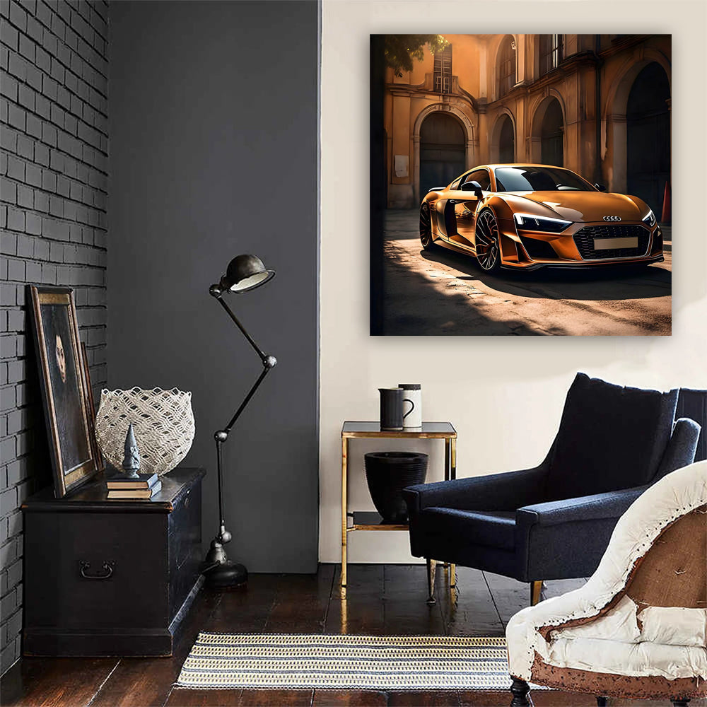 Audi R8 Brown Fair Wall Art