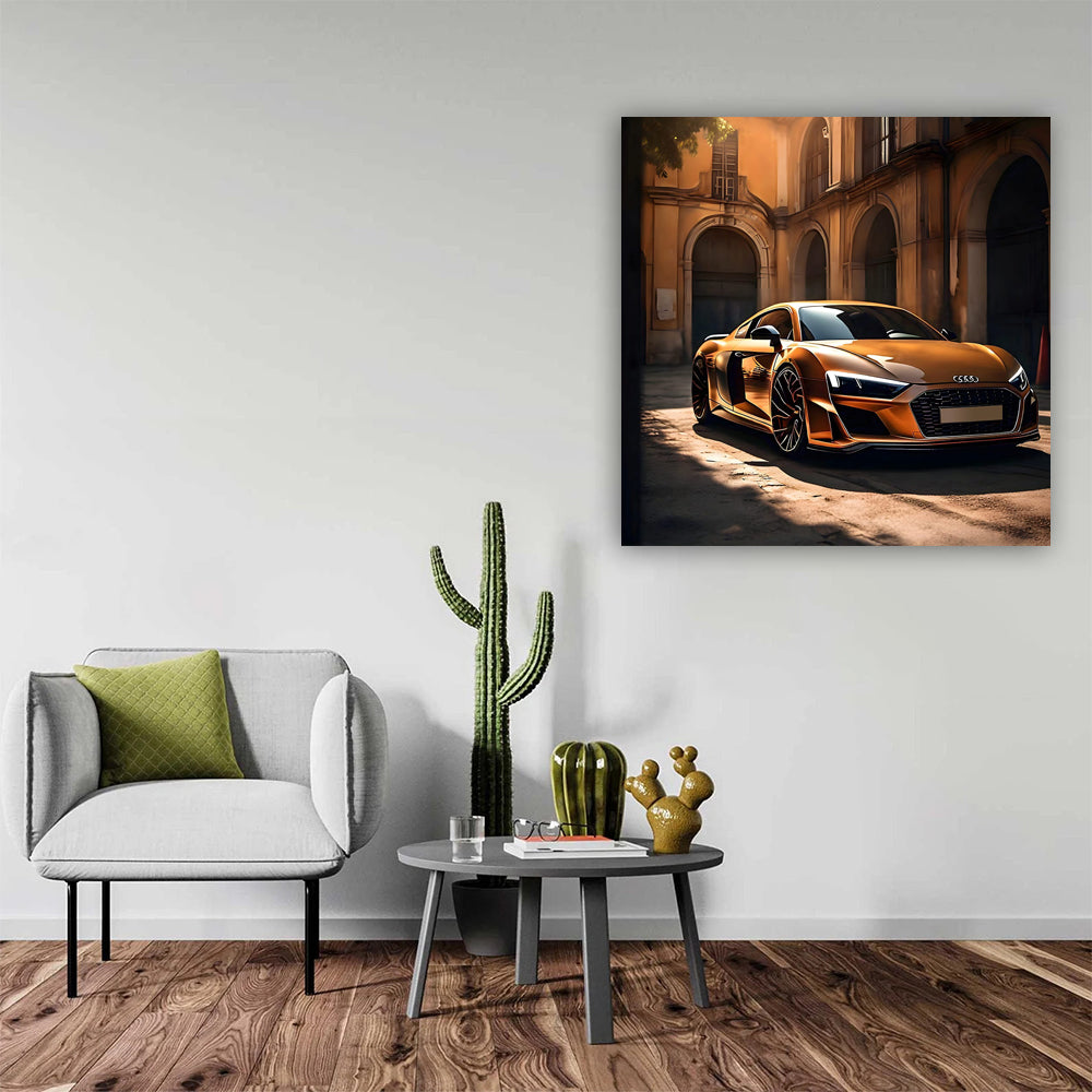 Audi R8 Brown Fair Wall Art