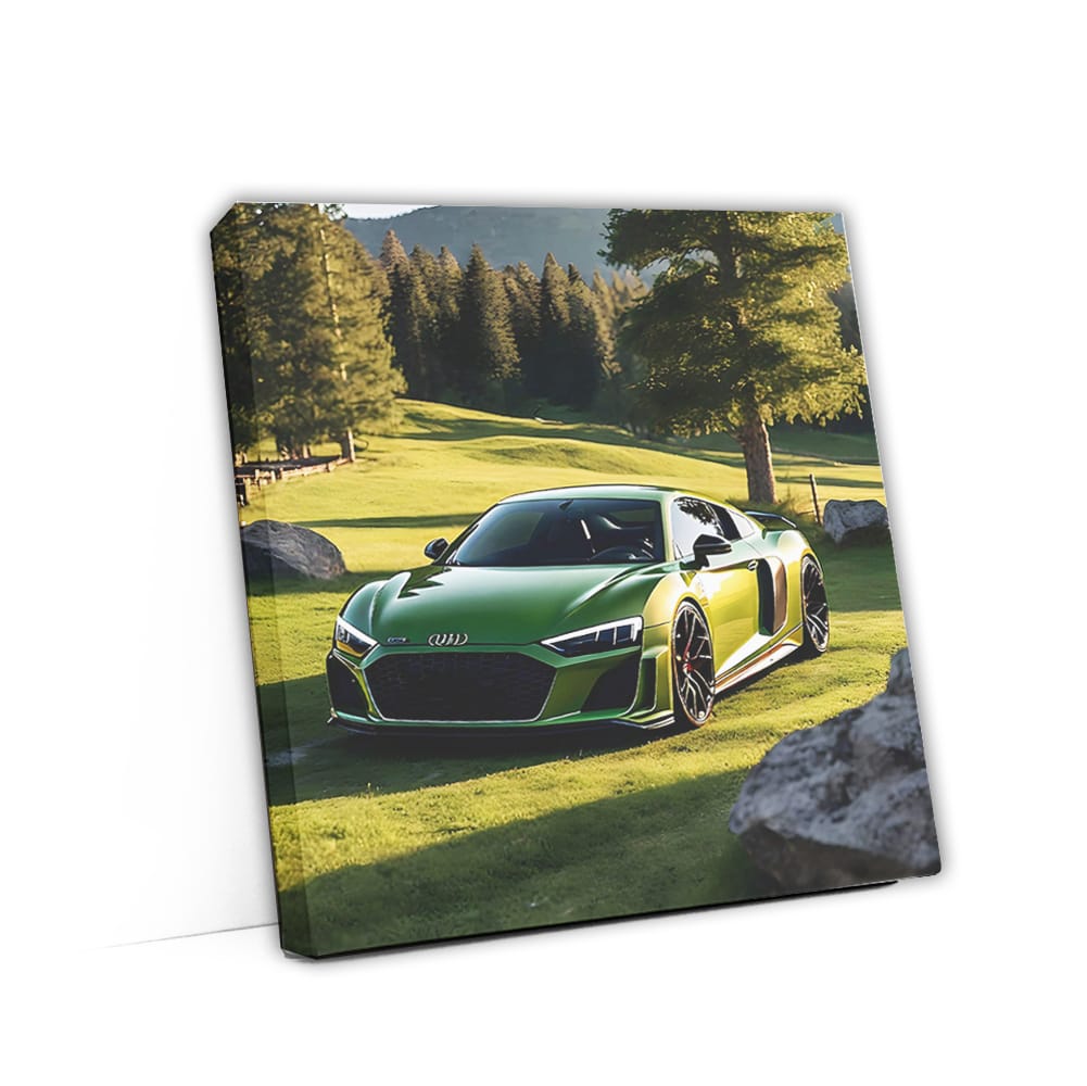 Audi R8 Green In National Par Wall Art