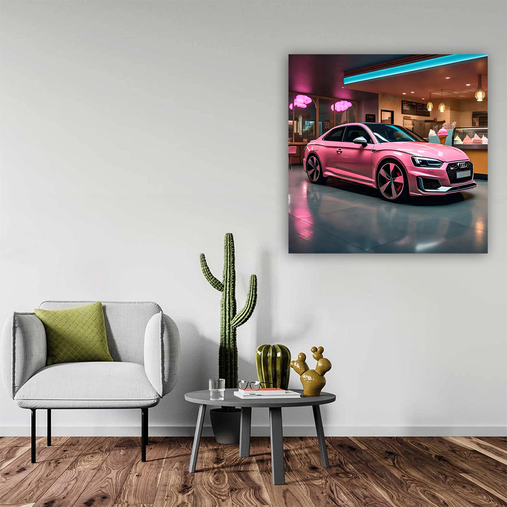 Audi RS5 in Pink with Ice Cream - Sweet Ride