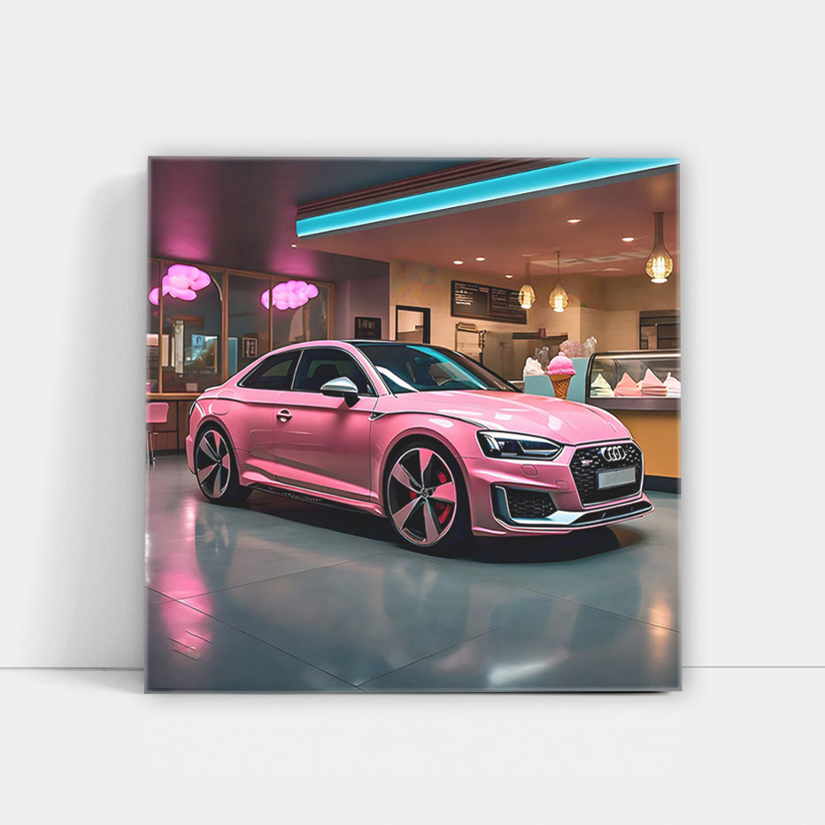 Audi RS5 in Pink with Ice Cream - Sweet Ride