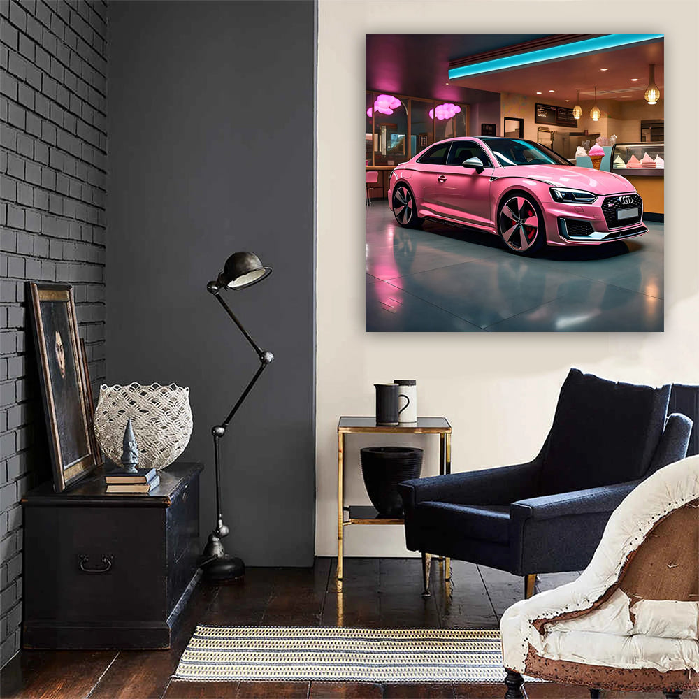 Audi RS5 in Pink with Ice Cream - Sweet Ride
