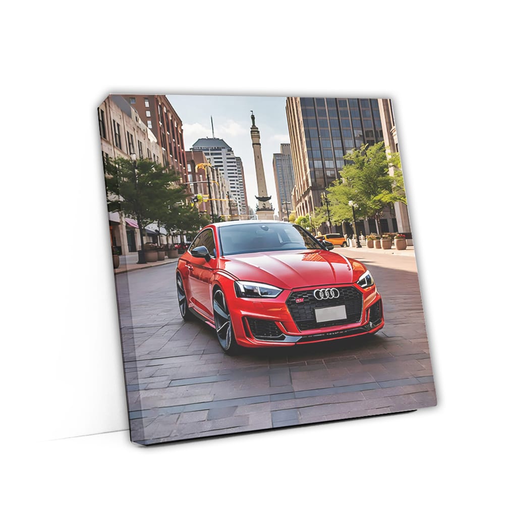 Audi Rs5 Red In Indianapolis I Wall Art