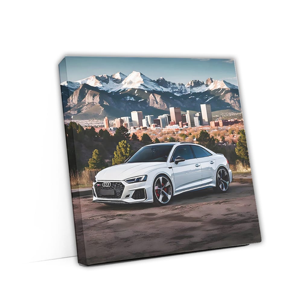 Audi Rs5 White In Denver Wall Art