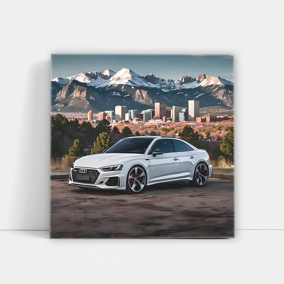 Audi RS5 in White, Denver - Sophisticated Powerhouse