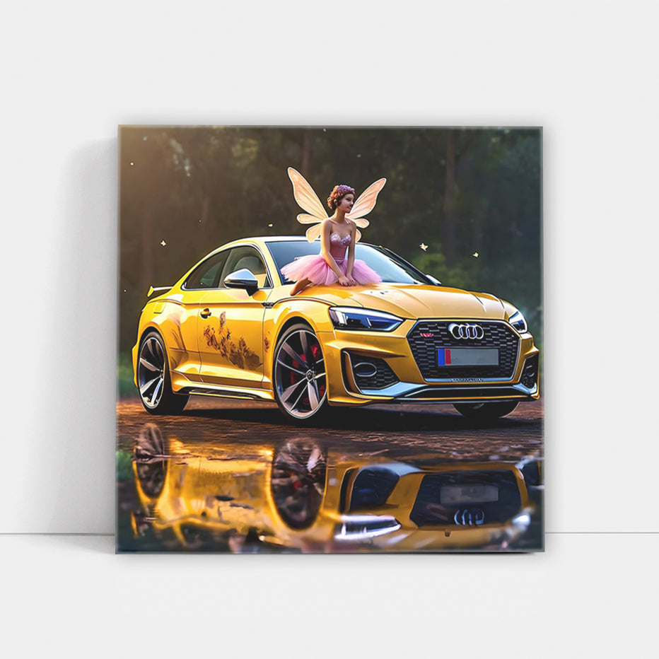 Audi Rs5 Yellow Fair Wall Art