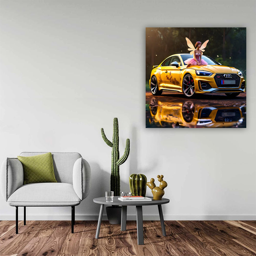 Audi RS5 Yellow Fairy - Bold Elegance in Motion