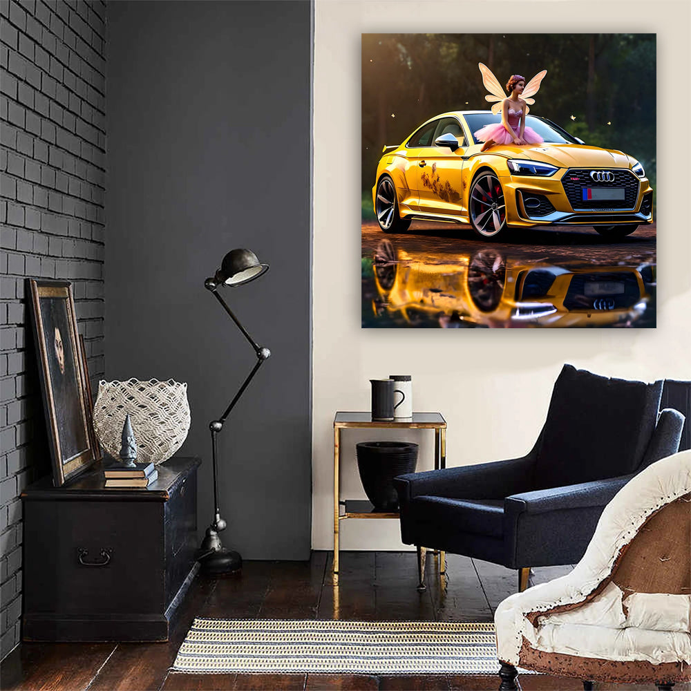 Audi RS5 Yellow Fairy - Bold Elegance in Motion