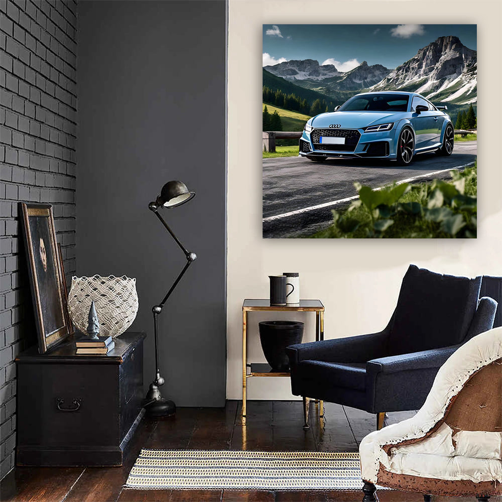 Audi TT RS in Blue at Scenic National Park - Fast and Fierce
