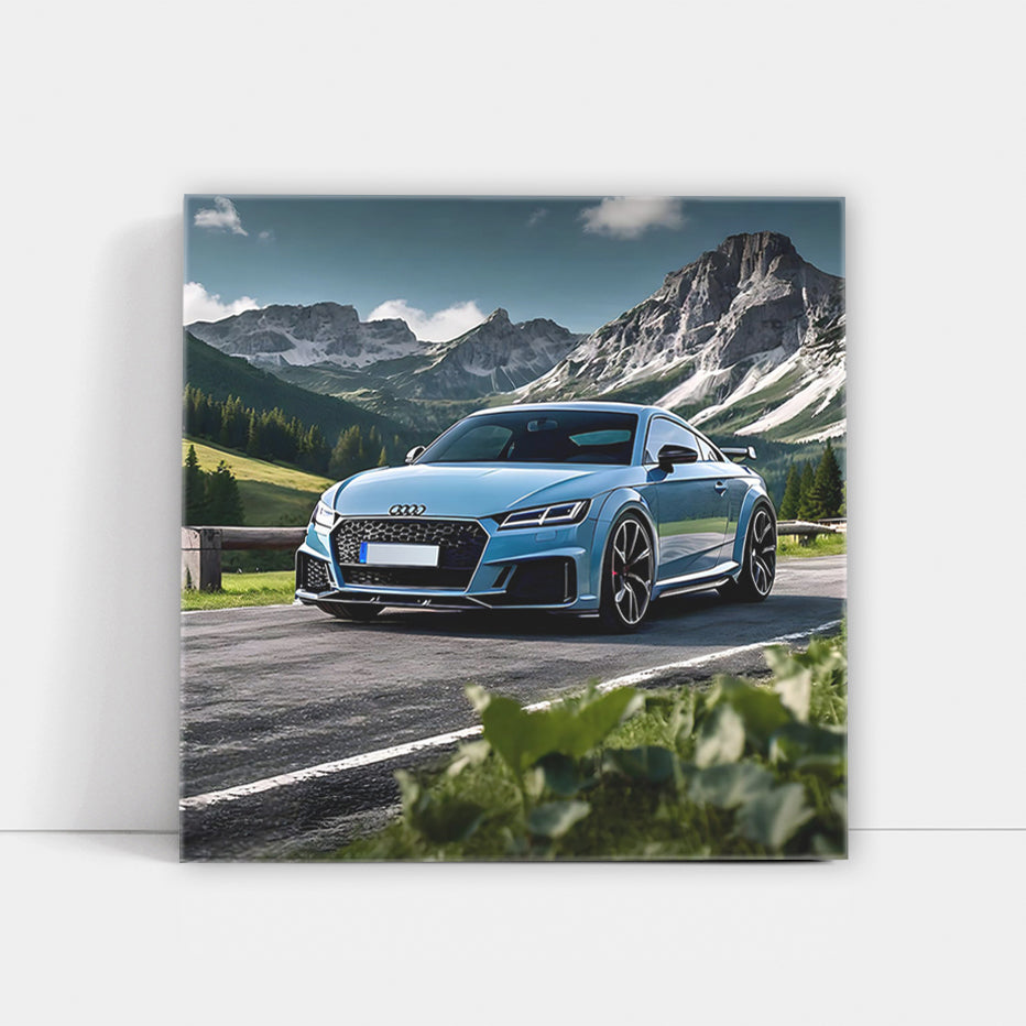 Audi TT RS in Blue at Scenic National Park - Fast and Fierce