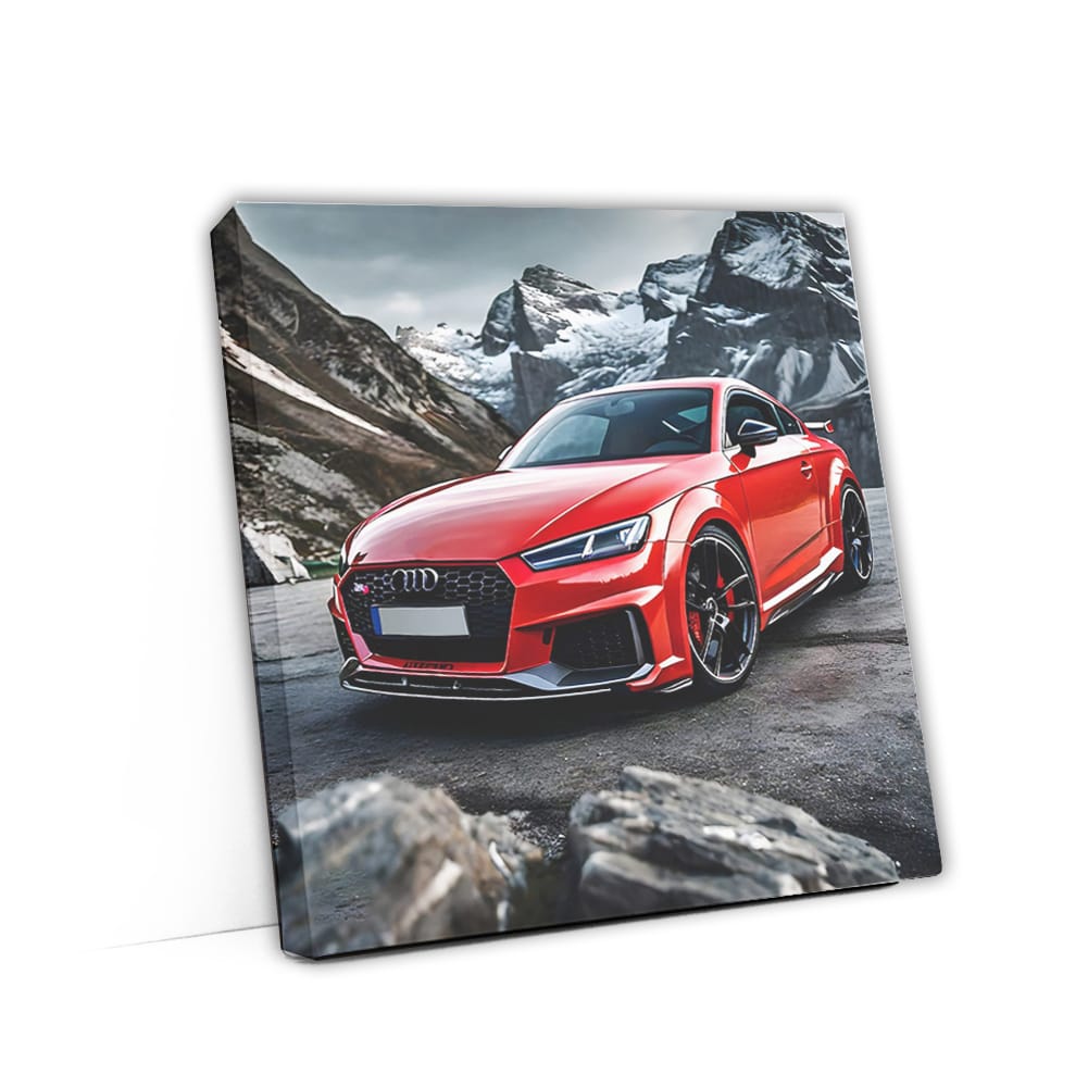 Audi Tt Rs Red In Mountai Wall Art