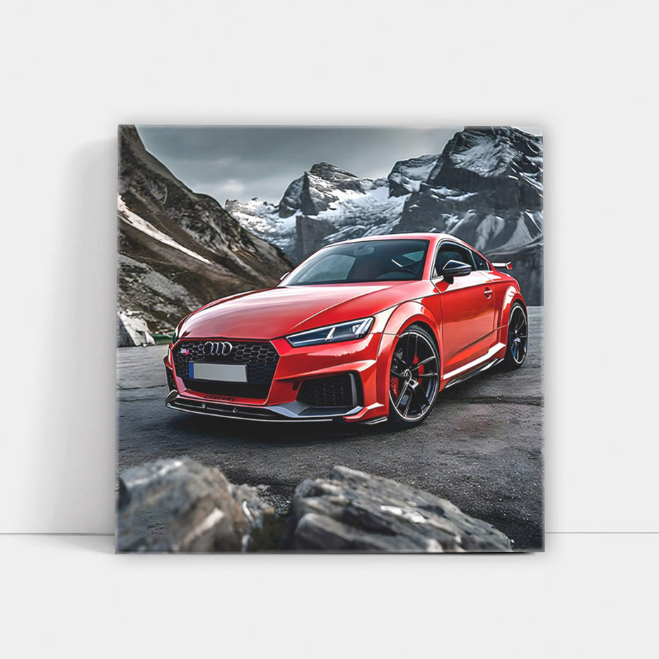 Audi TT RS in Red - Mountain Adventure, Sporty Elegance