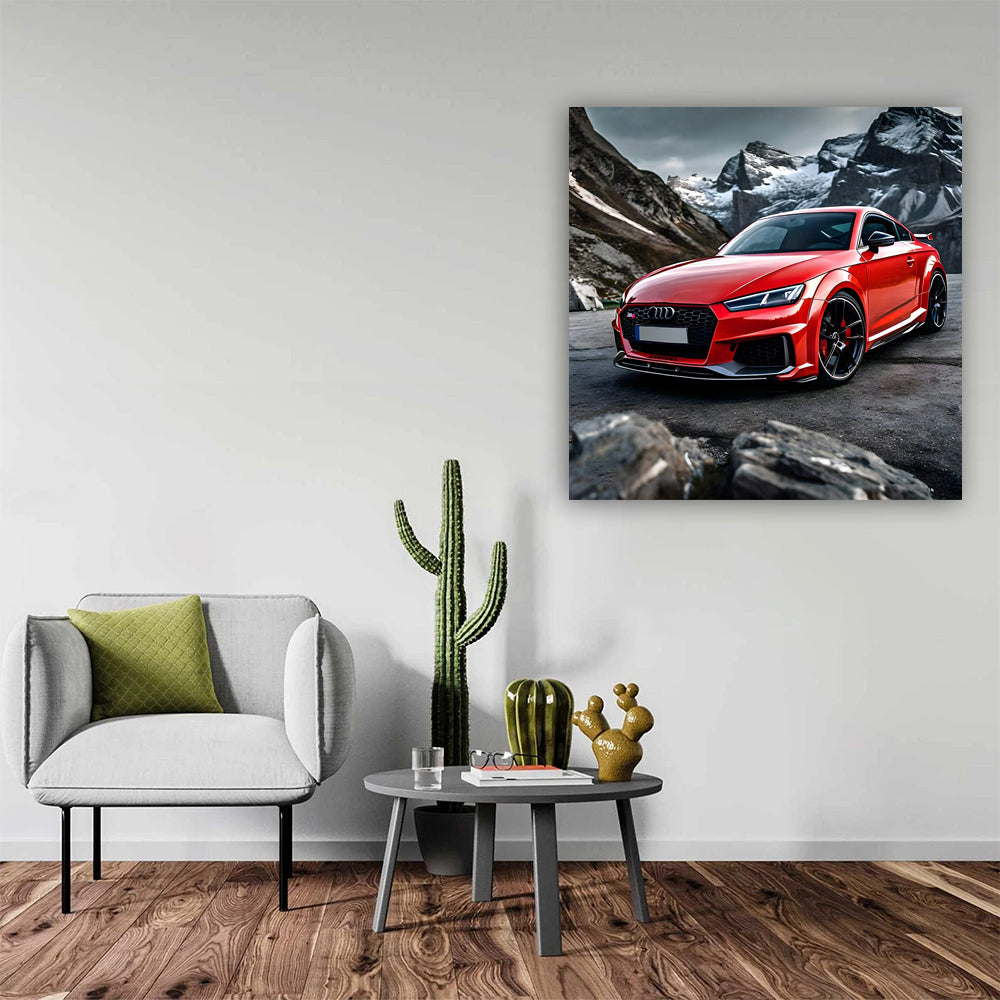 Audi TT RS in Red - Mountain Adventure, Sporty Elegance