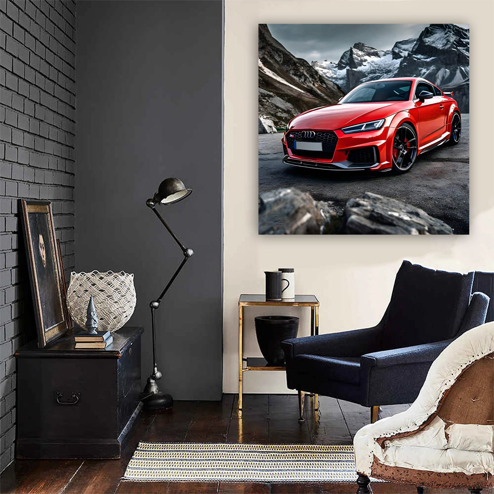 Audi TT RS in Red - Mountain Adventure, Sporty Elegance