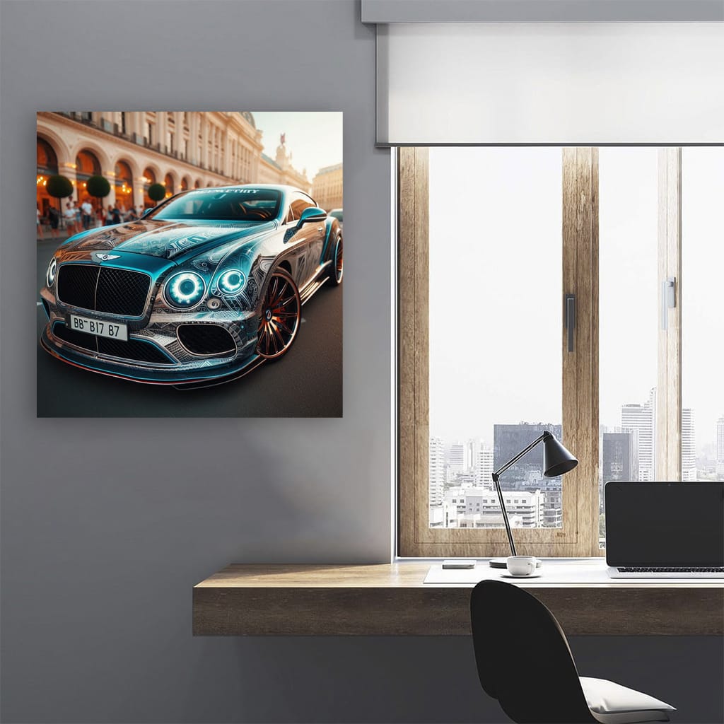 Bentley Continental Gt Paint Wall Art