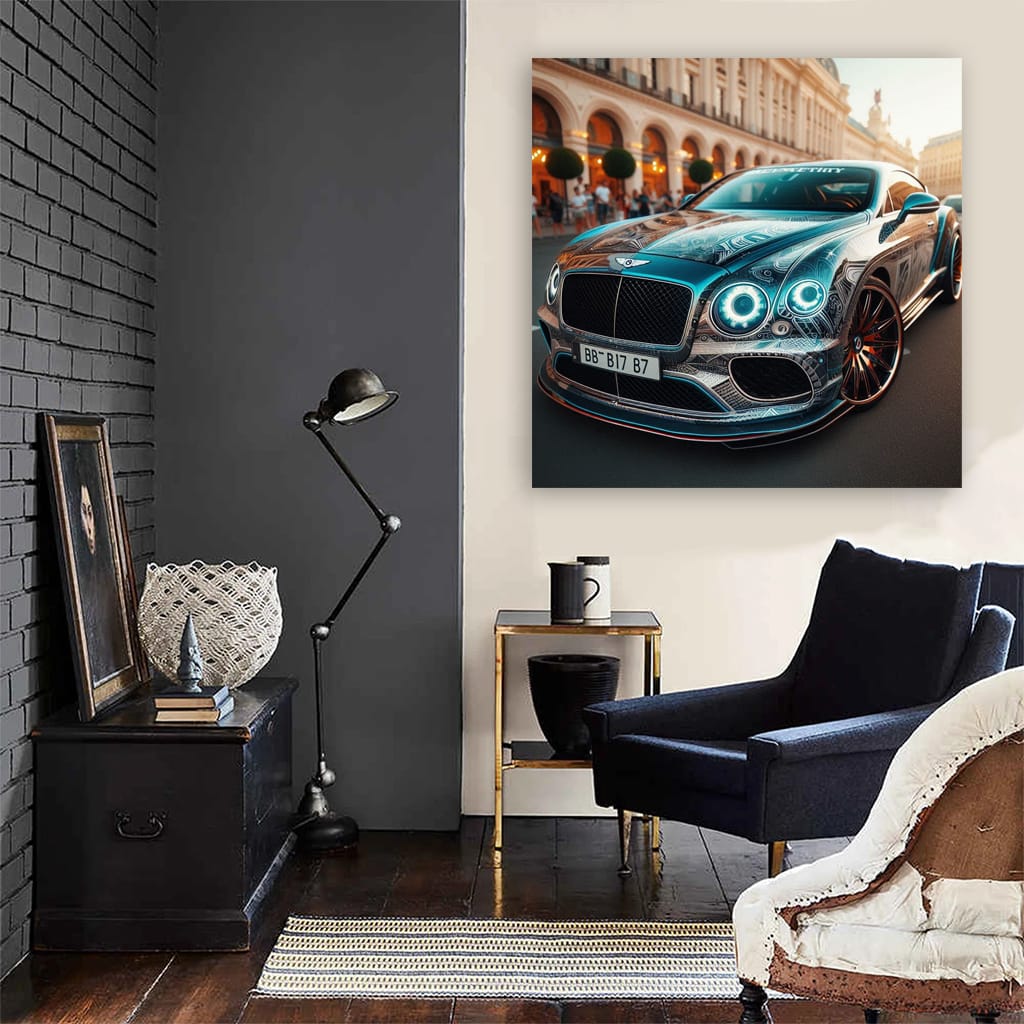 Bentley Continental Gt Paint Wall Art