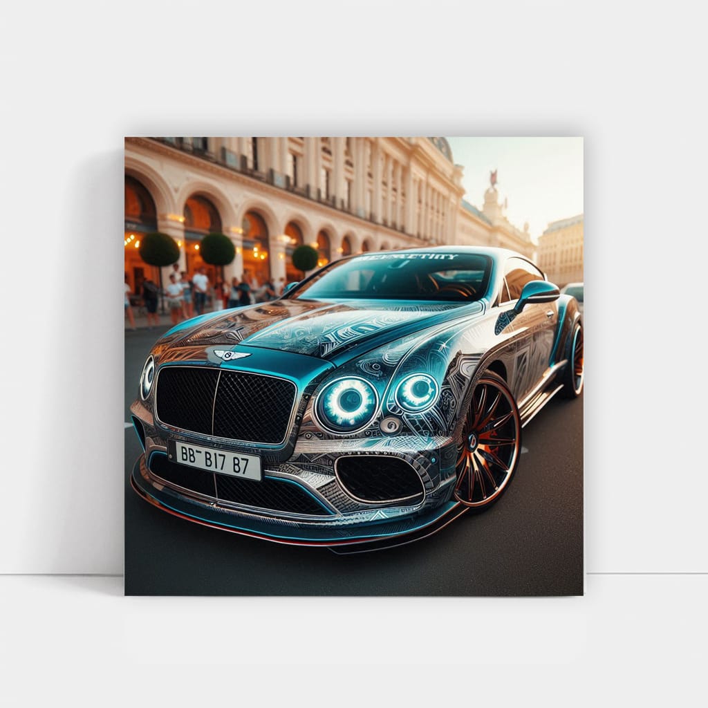 Bentley Continental Gt Paint Wall Art