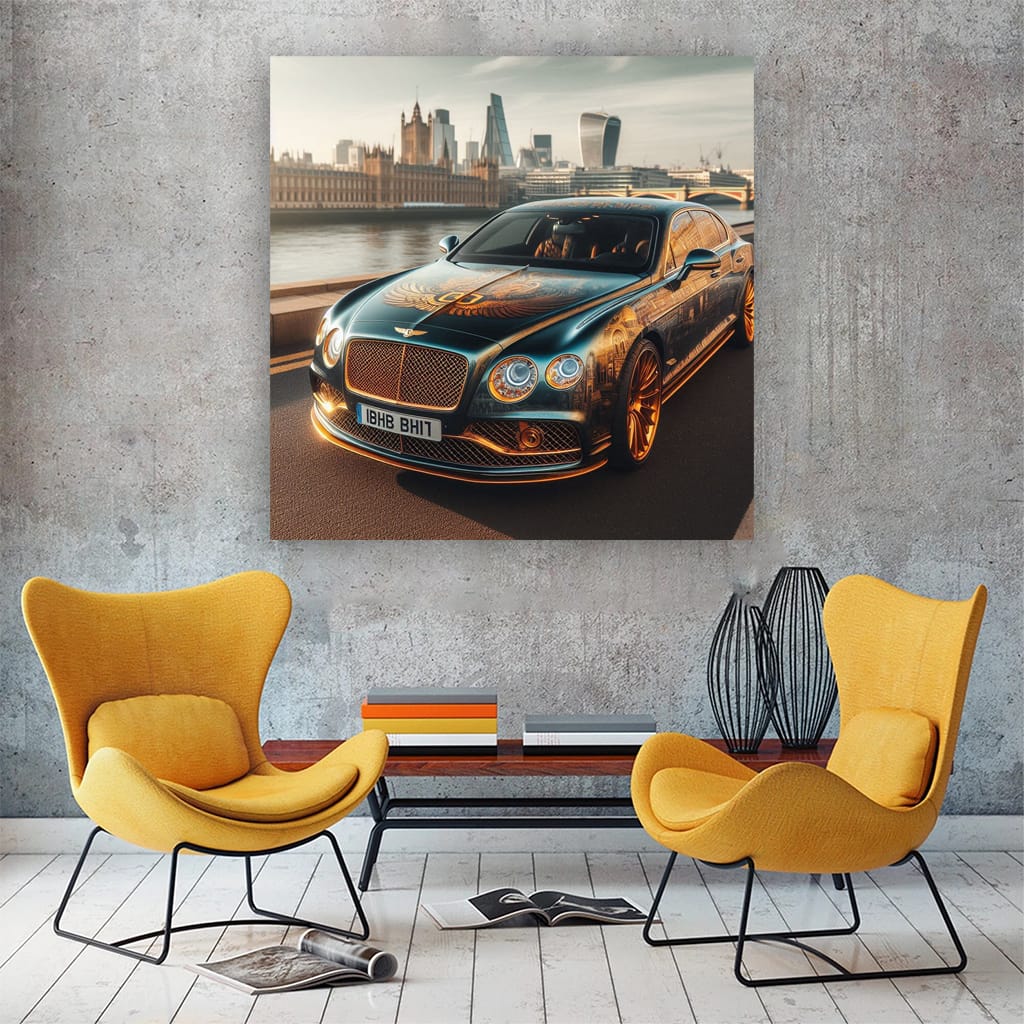 Bentley Flying Spur Paint Wall Art